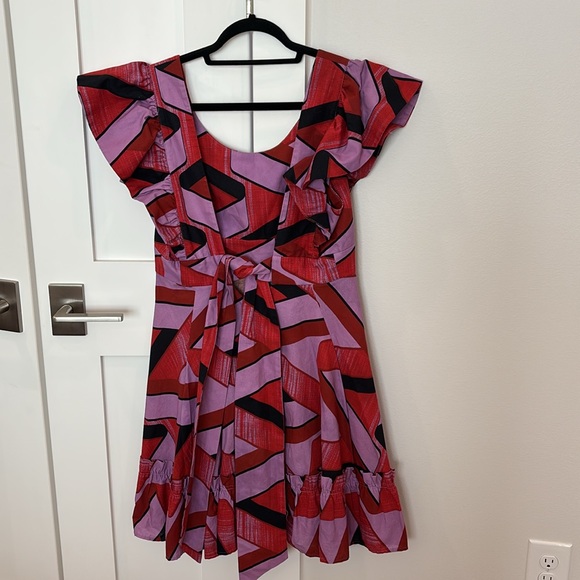 Tuckernuck Thistle Grove Weslen Tie-Back Bow Dress Large Gorgeous! - Picture 7 of 8